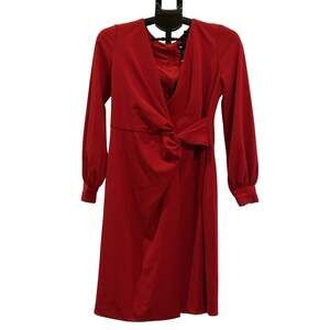 NWT DKNY Red Wrap Dress Women's size 6